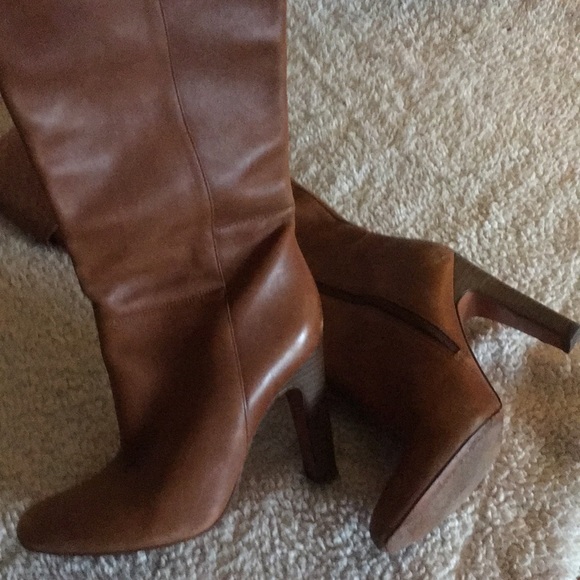 COACH LEATHER KNEE HIGH BOOTS - Picture 2 of 7